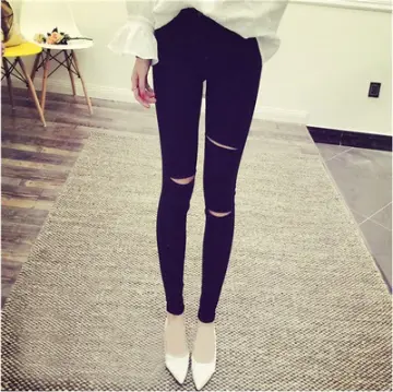 Black Skinny Jeans Women's Summer High Waist Hot Girls Base