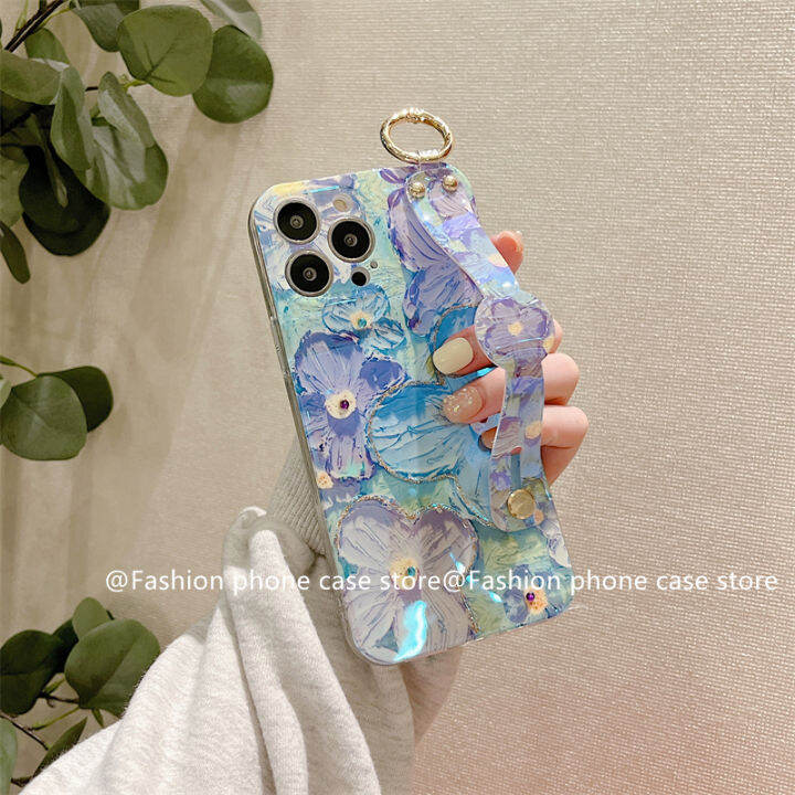 เคสโทรศัพท์เข้ากันได้กับเคส-iphone15-iphone-15pro-15plus-15promax-เคส-phone-case-iphone-15-pro-max-plus-เคสนิ่มลายดอกไม้-rhinestone-camellia-สไตล์วินเทจสุดหรูพร้อมสายรัดข้อมือ2023