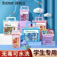 High efficiency Original Japan 【Fast delivery】Original Touch mark马克笔学生专用48色儿童无毒可水洗软头水彩笔美术生双头水性彩笔套装24色36色丙烯马克笔6080