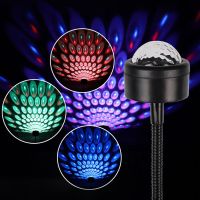 【CC】 USB Star Lamp Projector Disco Car Interior Atmosphere Multicolor 9 Modes Small Night