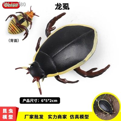 🎁 ของขวัญ Simulation model of the insect screen black shell water bug toy animals turtle son ze childrens cognitive furnishing articles