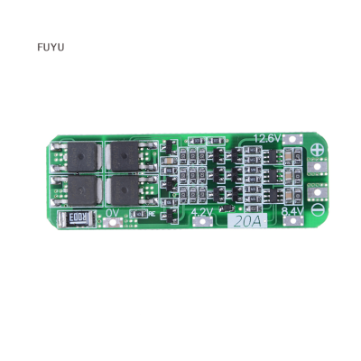 FUYU 3S 20A 12.6V CELL 18650 Li-ion LITHIUM Battery Charger BMS Protection PCB BOARD