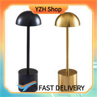 YZH Shop โคมไฟ Usb บนโต๊ะสัมผัส Led แบบชาร์จไฟได้3สีหรี่ไฟได้อย่างขั้นบันได Pelindung Mata ไฟกลางคืน