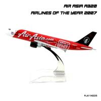 Naynaeshop โมเดลเครื่องบิน แอร์เอเชีย AIR ASIA AIRBUS A320 (AIRLINE OF THE YEAR 2007) Airplane Model