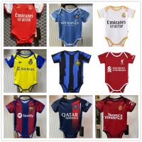 ☃❂ Newborn Baby Romper Liverpool MU Arsenal Real Madrid PSG Bayern Munich Chelsea Barcelona Juve Milan maillot de foot