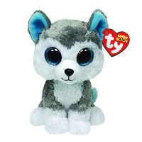 15Cm Ty Stuffed Plush Animals Slush The Husky Dog Toy Big Beanie Eye Cute Soft Stuffed Toys Children Educational Toy Gift