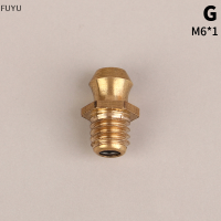 FUYU 1PC M4 M5 M6ด้ายชาย1MM PITCH 45 90องศา STRAIGHT brass hydraulic Grease