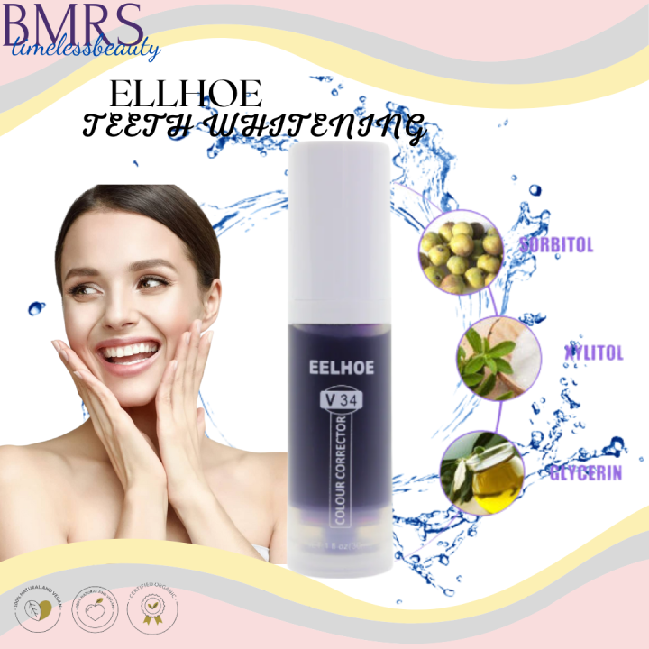 30ML Eelhoe Teeth Whitening Toothpaste Colour Corrector Foam Toothpaste
