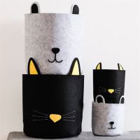 Laundry Hamper Pet Toys Box Organizer Storage Basket Felt For Baby Diaper Organizer Kids Room Organizer Nursery Decor