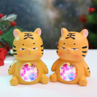 Cartoon Creative New Year Tiger Star Light Ugly And Cute Tiger Sunset Light Pedology Birthday Gift For Girls Small Night Lamp