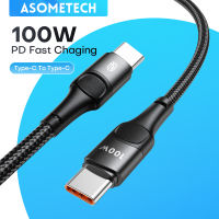 100W USB Type C ถึง USB C CABLE PD Fast CHARGING Charger ข้อมูลสายเคเบิลสำหรับ MacBook Samsung Huawei Xiaomi Type-C สาย USB C 3M-JHU STORE