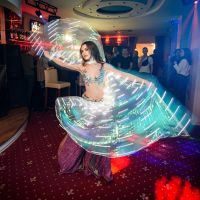 【YD】 Colorful Fluorescent Show Belly Dancing Costume Lights Lamp