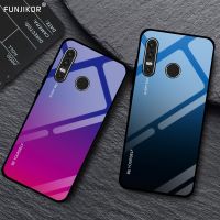 Luxury Gradient Tempered Glass Case For Huawei P30 Lite MAR-LX1M P30 ELE-L29 P30 Pro VOG-L29 Phone Cases Cover Protective Funda