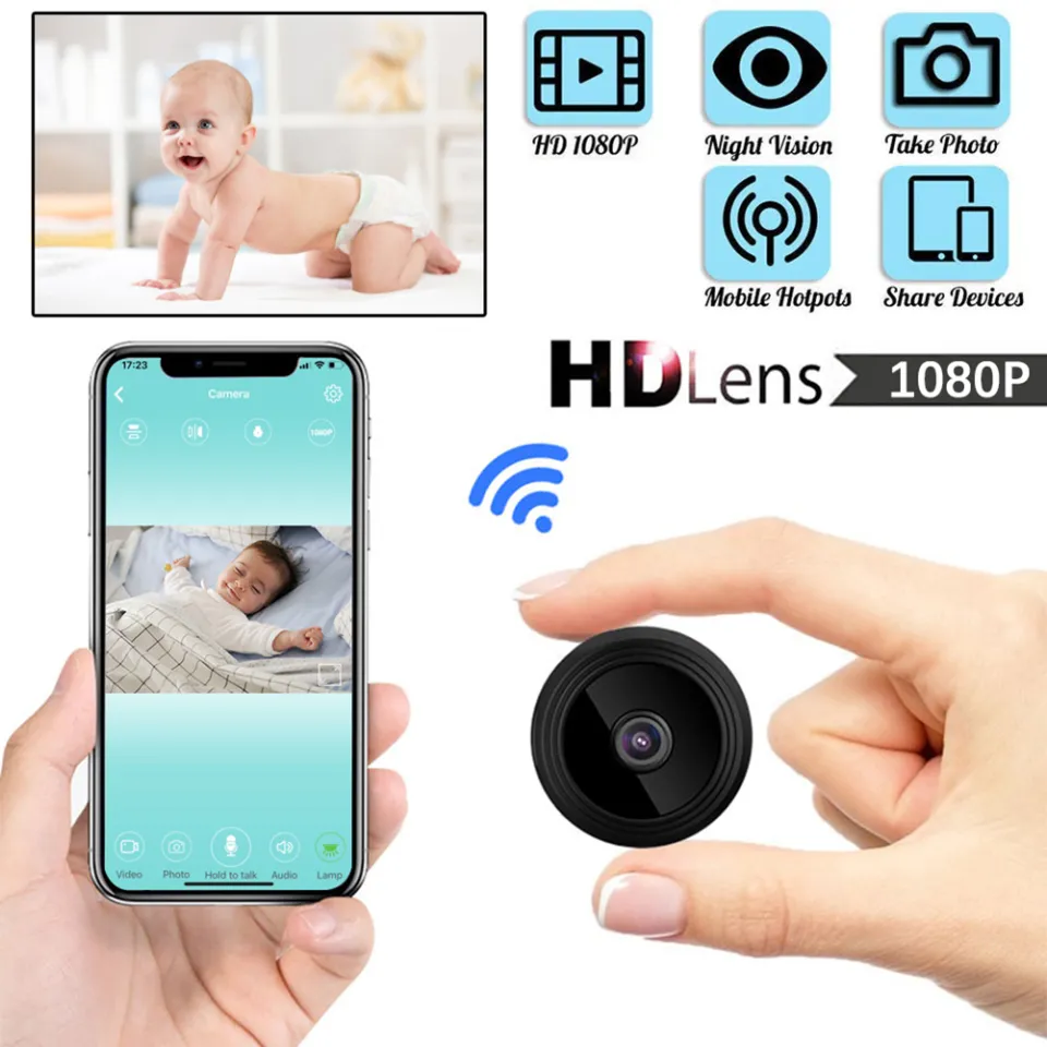 1080P HD Mini IP WIFI Camera Camcorder Wireless Home Security DVR Night  Vision 