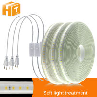High Brightness 220V 120LEDsm LED Strip Soft Lighting Not Dazzling Flexible LED Light Safety Waterproof Outdoor Use LED Strip