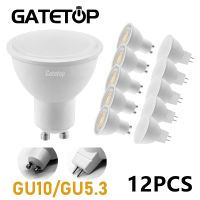 12Pcs GU10 MR16 Led Spotlight AC220V AC110V 3W-8W หลอดไฟ LED จุด GU5.3 หลอดไฟในร่มโคมไฟตกแต่งบ้าน Bombillas