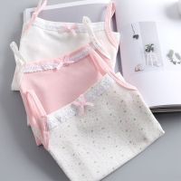 Summer Tank Tops For Girls Cartoon Underwear Young Teens In Lingerie Cotton Sport Top Children Undershirts 3pcs/lot