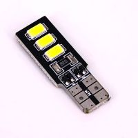 50ชิ้น T10 5630ไฟป้ายทะเบียนรถยนต์6SMD W5w Led 194 168หลอดไฟโคมไฟที่จอดรถอัตโนมัติ Dc 12V สีขาว