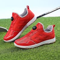 Mens Golf Shoe Professional Fitness Golf Shoe Mens Track and Field Lawn Jogging Shoe Grass Golf Shoe Mens Walking Shoe