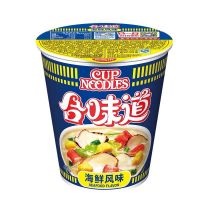 ✨รอบสุดท้าย✨ (รสอาหารทะเล海鲜味) Nissin นิสชิน คัพ บะหมี่กึ่งสำเร็จรูป 合味道方便面 KM16 อาหาร ของกิน ของฝากKM16.9011!!ห้ามพลาด!!