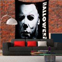 (Allen Cook) Home Decor ภาพยนตร์สยองขวัญ Tapestry ตกแต่งฮาโลวีน Blood Clown Resurrection Art แขวนผนัง230X180ซม. Tapiz