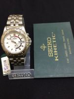 #45 นาฬิกาข้อมือผู้ชายไซโก SEIKO ควอทซ์ชาย รุ่น 5M43-0A50 ระบบ Kinetic กระจกซัฟฟราย