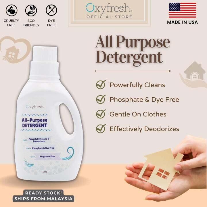 Oxyfresh All Purpose Detergent Powerfully Cleans & Deodorizes Dye
