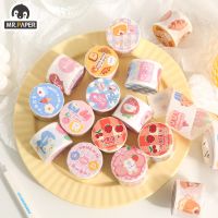 Mr.paper 12 Style Kawaii Washi Tape Cute Scrapbook Decoration Hand Account Material DIY Sticker Tape Student Stationery Label Maker Tape