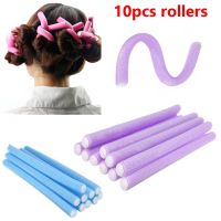 10pcs Magic Hair Curlers Rollers Soft Foam Bendy Hair Rollers DIY Hair Styling Tool Hair curler modeler Spiral Roller Curlers