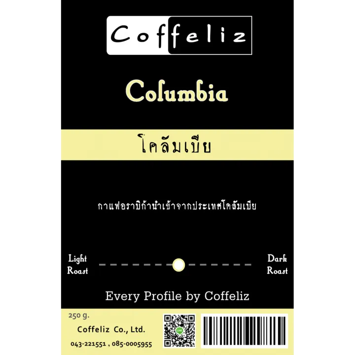 เมล็ดกาแฟ-โคลอมเบีย-colombia-coffeliz-roaster