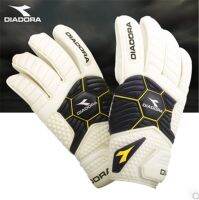 Genuine sale ！ Genuine Diadora Thickened Natural Latex Non-slip Professional Football Goalkeeper Goalkeeper Gloves with Finger Protector