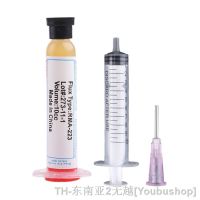 hk□  Solder Soldering Paste for Chips Computer 10cc Needle Flux Syringe w/Plunger   Repair