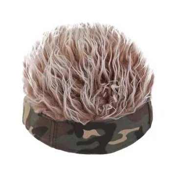 Wig Cap Men Hip Hop Popular Hair Camouflage Baseball Wig Cap