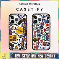 Fashion NBA CASETiFY Phone Case Compatible for iPhone14/13/12/11/Pro/Max iPhone Case Transparent Shockproof Protective Acrylic Back Hard Cover
