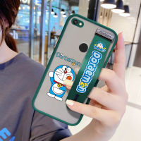 UCUC เคสโทรศัพท์เคสสำหรับ Xiaomi Redmi Note 5A Prime (สายรัดข้อมือ) กันกระแทก Frosted กลับการ์ตูน Doraemon เคสโทรศัพท์สาวนุ่มขอบฝาครอบเลนส์ป้องกันเลนส์โทรศัพท์บางเฉียบเคสโทรศัพท์