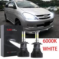 New ชุดหลอดไฟหน้าฮาโลเจน LED 6000K แบบเปลี่ยน สําหรับ TOYOTA INNOVA 2005-2011 2006 2007 2008 2009 2010