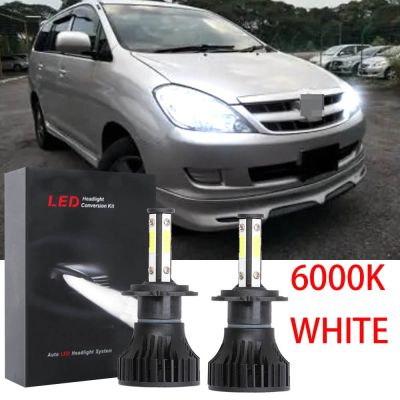 ชุดหลอดไฟหน้าฮาโลเจน LED 6000K แบบเปลี่ยน สําหรับ TOYOTA INNOVA 2005-2011 2006 2007 2008 2009 2010 2PCS