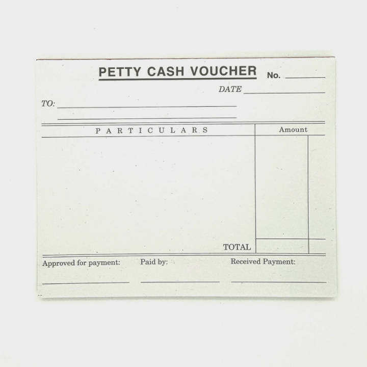 Petty Cash Voucher Sold by Bundle - 10 booklet | Lazada PH