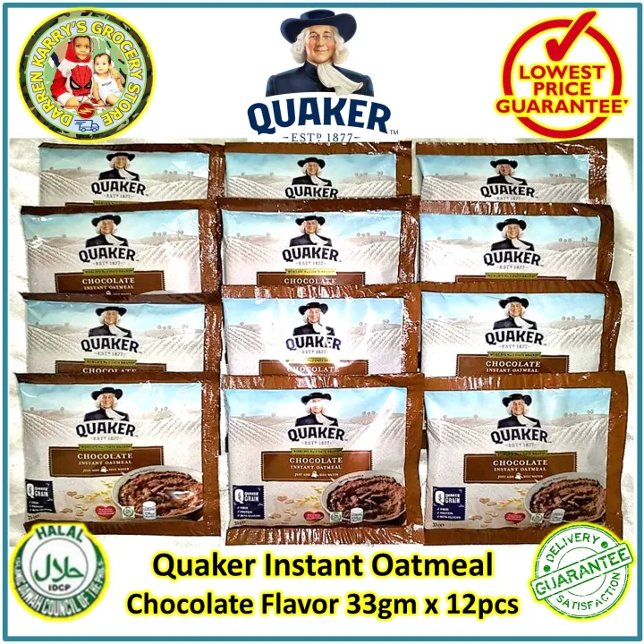 Quaker World 1 Oatmeal Brand Chocolate Flavor 33gm x 12pcs Instant