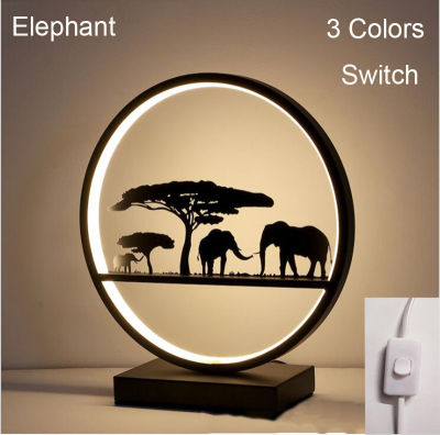 Modern Home LED Bedroom Table Lamp AC95-240V 3 Colors LED Night Lamp Wireless Remote Control Nordic Decoration Lights for Home