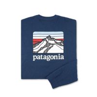 Patagonia Patagonia Bataline Logo Ridge เสื้อยืดใส่เล่นผ้าฝ้ายเสื้อแขนยาวผู้ชาย38517