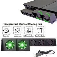 For PS 4 Turbo Cooling Fan External USB Cooler with 5-Fans Auto Temperature Controlled Radiator For Playstation 4 Game Console