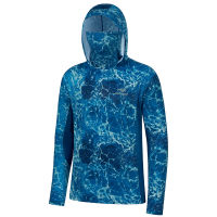 Bassdash Men S UPF 50ตกปลาเดินป่า Camo Hoodie เสื้อ Face น้ำหนักเบาคอ Gaiter แขนยาว Sun Protection FS25M