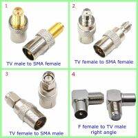 2PCS/lot IEC TV To SMA Straight Connector SMA To IEC TV Male Female Nickel Plating for DVB-TV Antenna Adapter Coax Free Shiping Watering Systems Garde