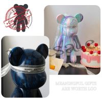 【hot sale】 ┅ B02 DIY Fluid Bearbrick Keychain Fluid Painting Bear Toys Handmade Toy Bear Gift Yourself Diy Gift R4Z2
