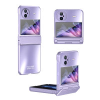 Vivo X Flip Leather Case, with Hinge Protection and Finger Ring, Luxury Design Protective Cover for Vivo X Flip