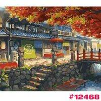 แนะนำ ? 12468  ขึงเฟรมไม้ 40X50CMพร้อมส่ง รูปวาด ระบายสี ภาพวิว DIY ภาพวาดระบายสี ภาพวาดสีน้ำมัน ภาพระบายสีตามตัวเลข