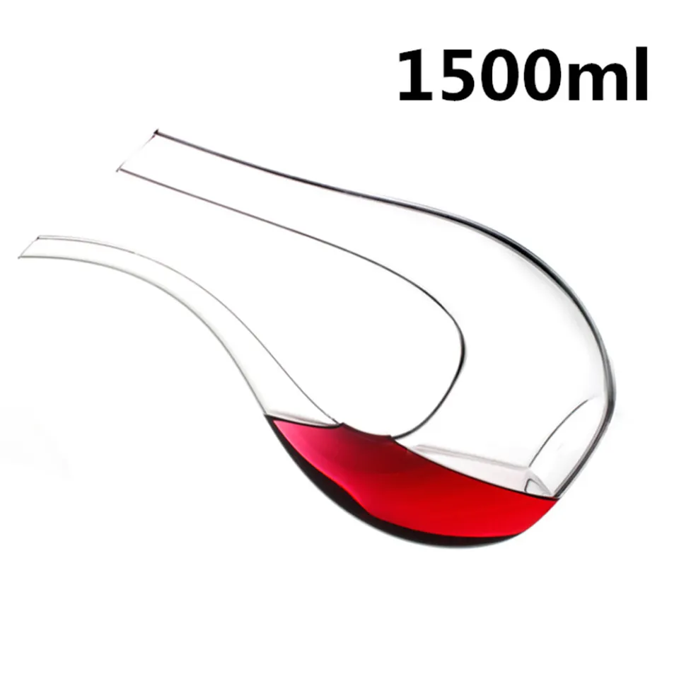 1500ML Wine Decanters Carafe Set Luxury Handmade Crystal Red Wine Brandy  Champagne Glasses Decanter Bottle Jug Pourer Aerator