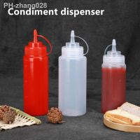 Empty Plastic Refillable Bottle Condiment Dispenser with Twist on Cap for Oil Salad Ketchup Food Grade Container