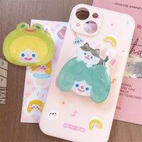 Korean Cute Cartoon Girl Lazy Bracket Ins Phone Grip Tok Griptok Holder Ring For iPhone Universal Foldable Phone Stand Holder Ring Grip